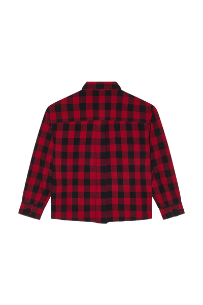 Camicia check rosso/nero per bambino