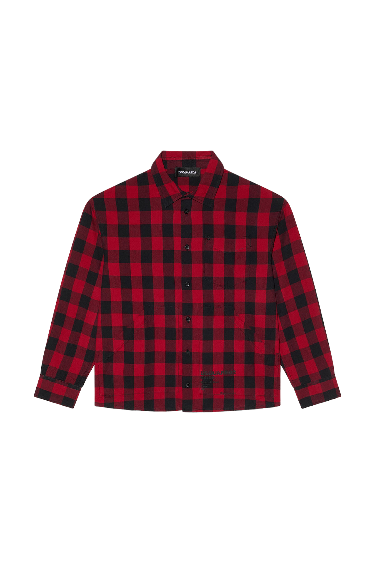 Camicia check rosso/nero per bambino