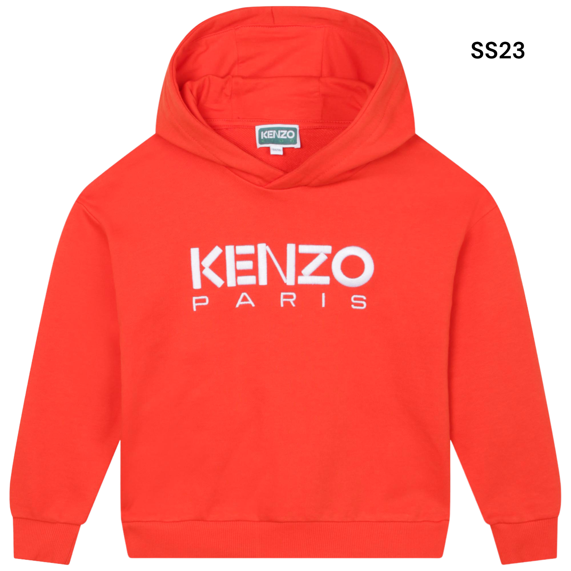 Felpa rossa con cappuccio e logo per bambini Epper