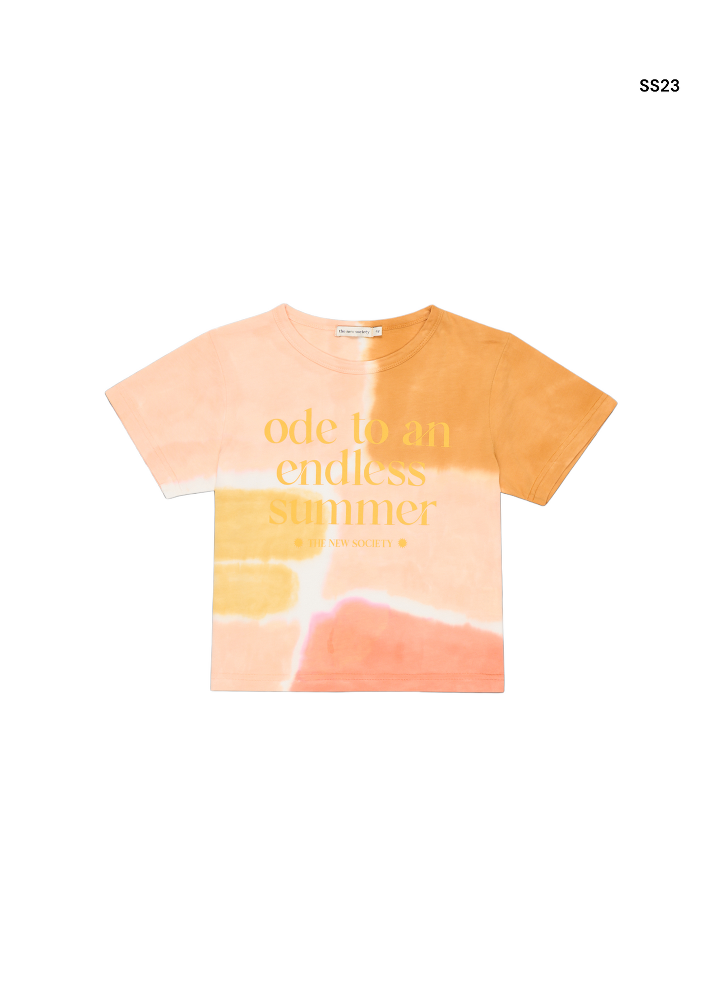 T-shirt  tie dye corallo per bambini