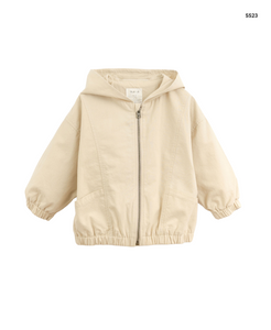 Giubbino in twill panna per bambini