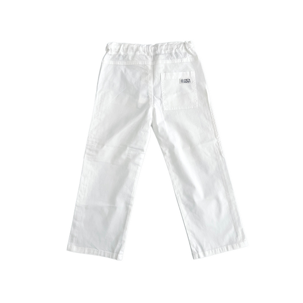 Pantalone bianco per neonati e bambini