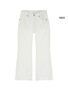 Jeans in denim bianco  per bambina