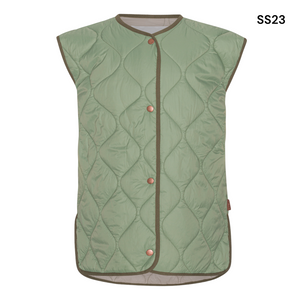 Gilet trapuntato verde per bambini
