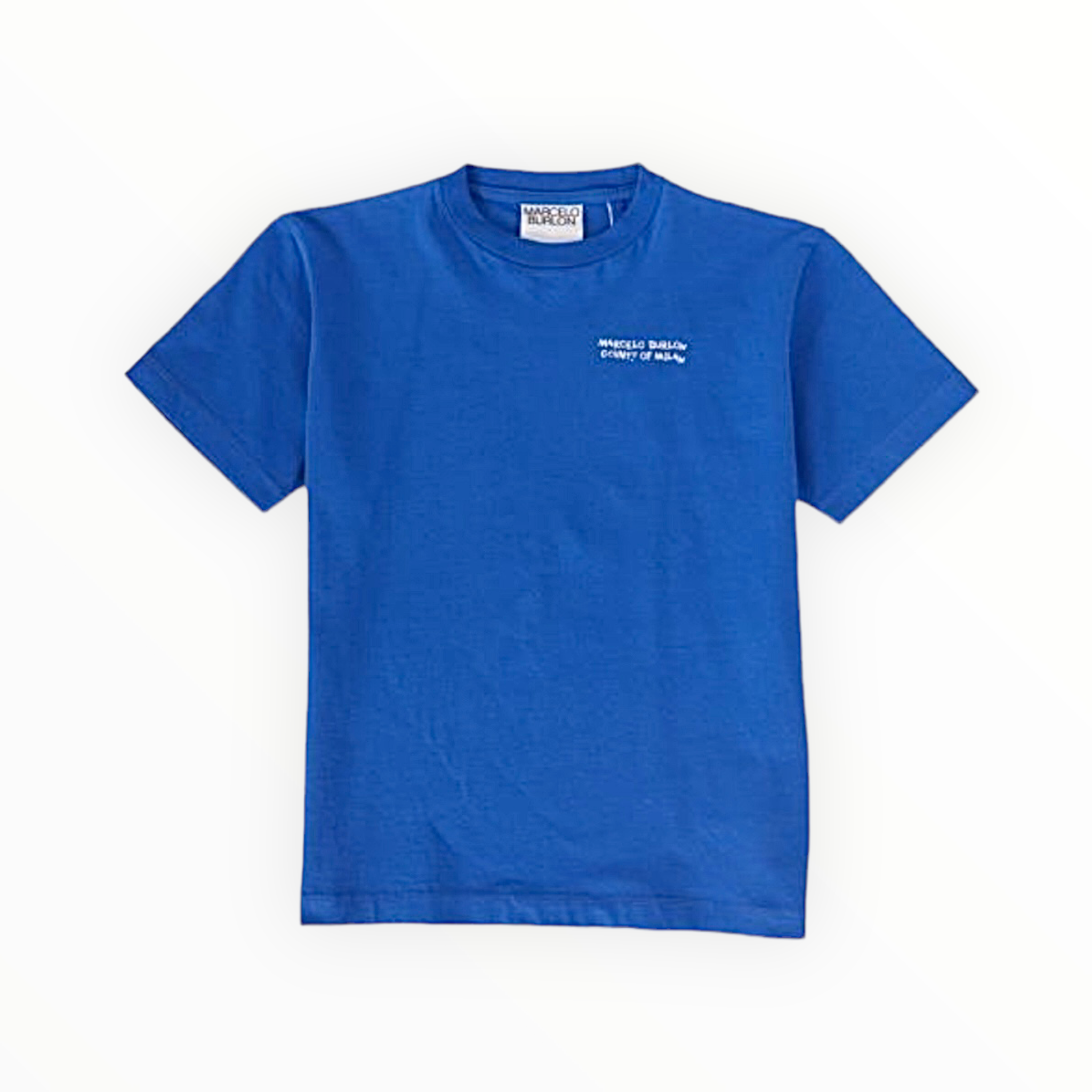T-shirt blu con stampa per bambino