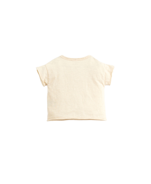 T-shirt burro con dettaglio per neonati