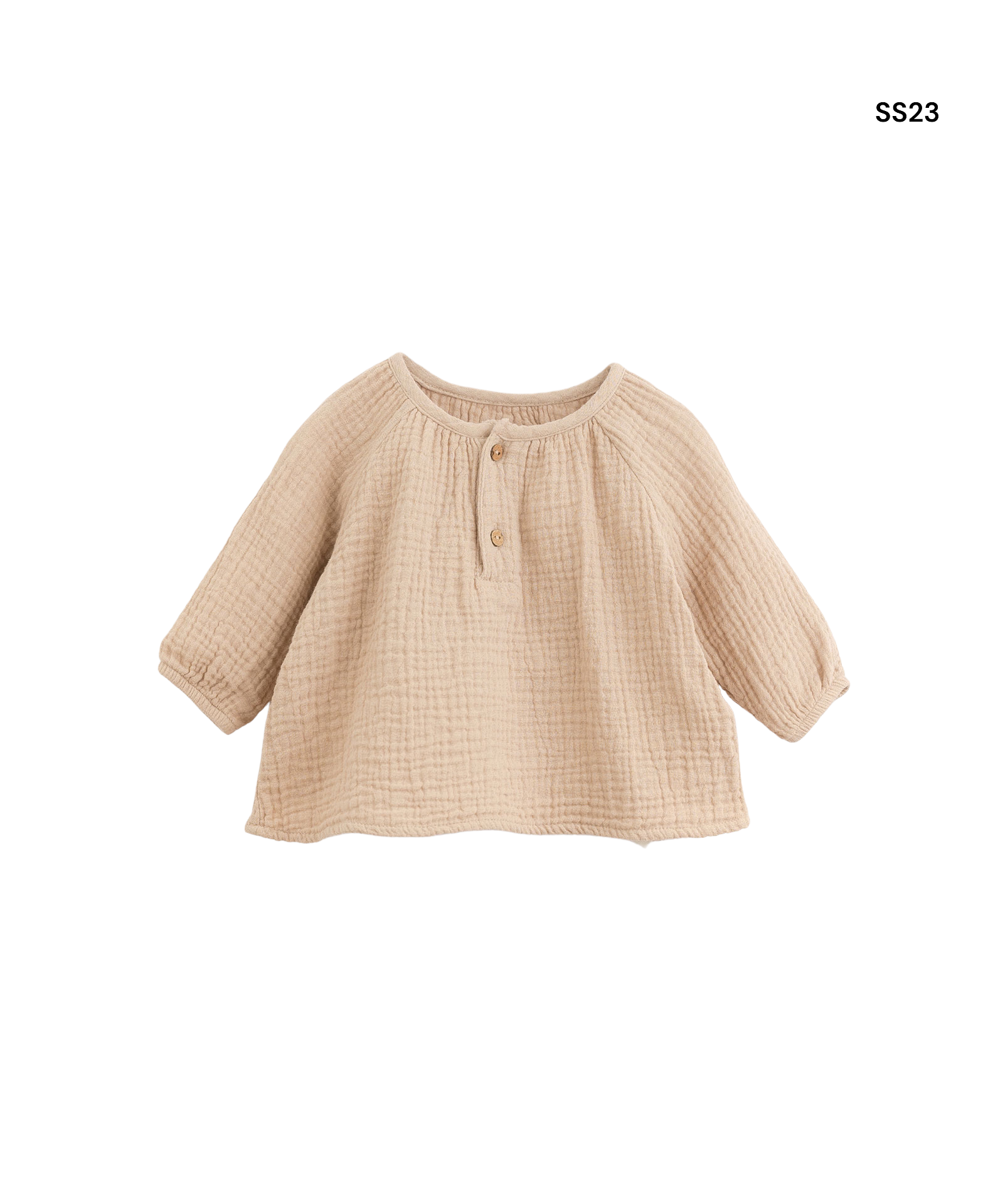 Maglia/camicia cipria per neonata