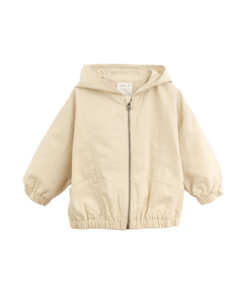 Giubbino in twill panna per bambini