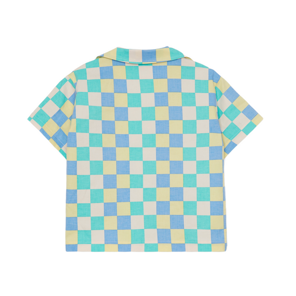 Camicia a scacchi multicolor per neonati e bambini