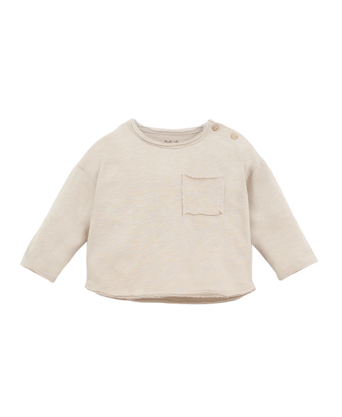 T-shirt beige per neonato e bambino