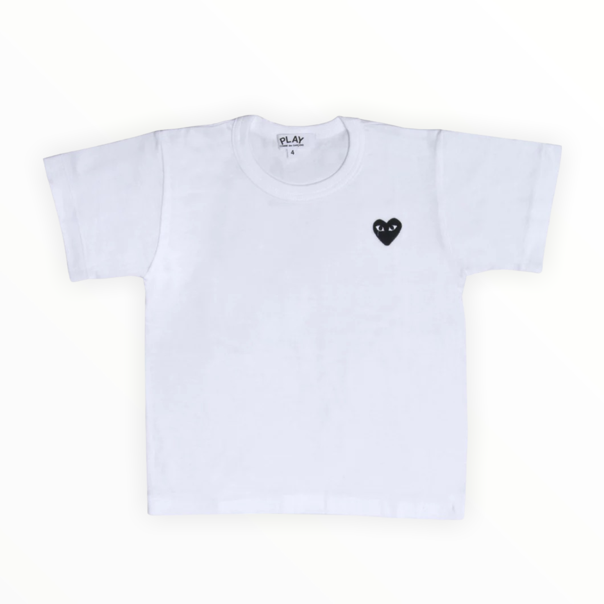 T-shirt bianca con logo per neonati e bambini