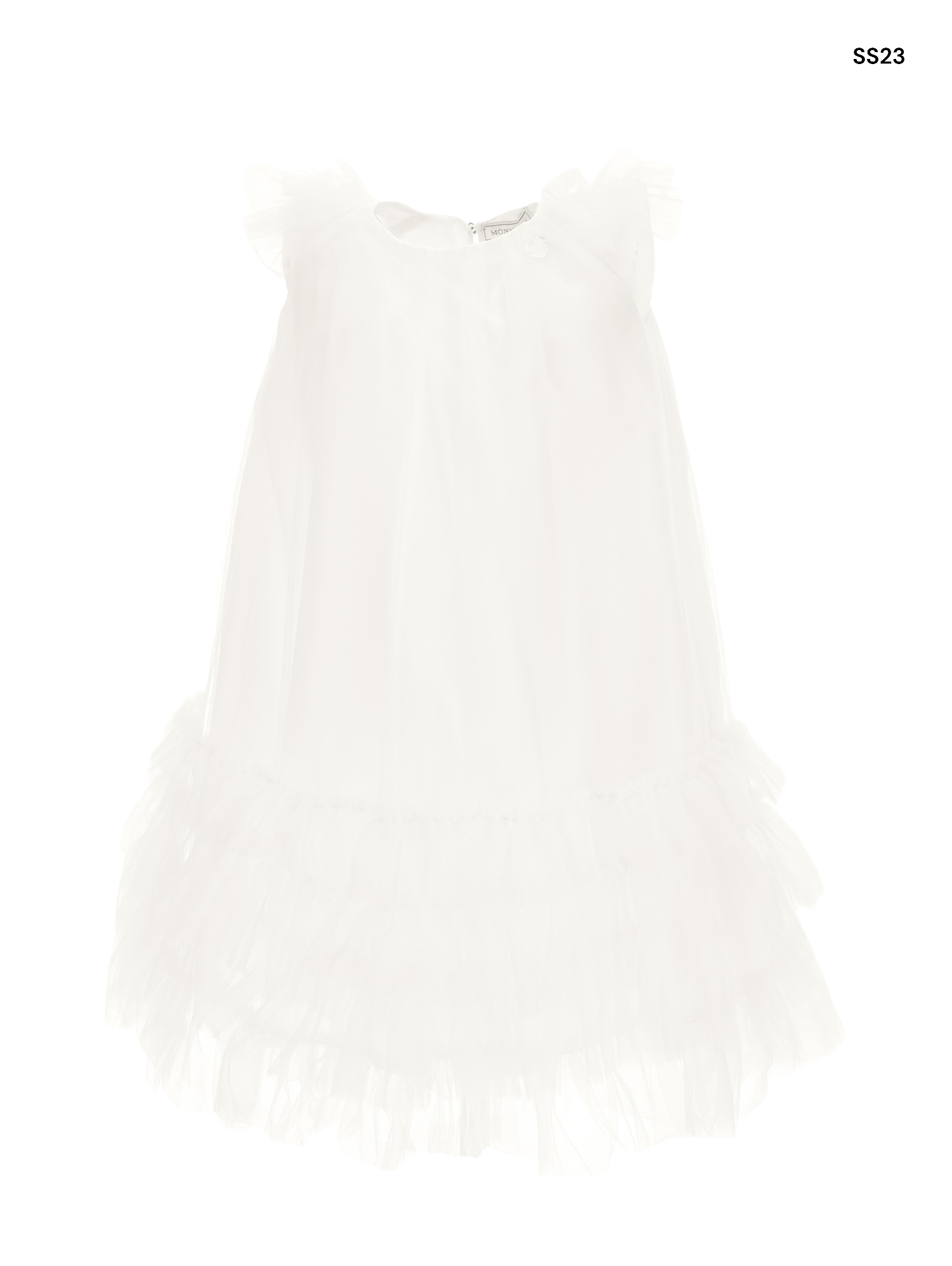 Abito panna in tulle per bambina