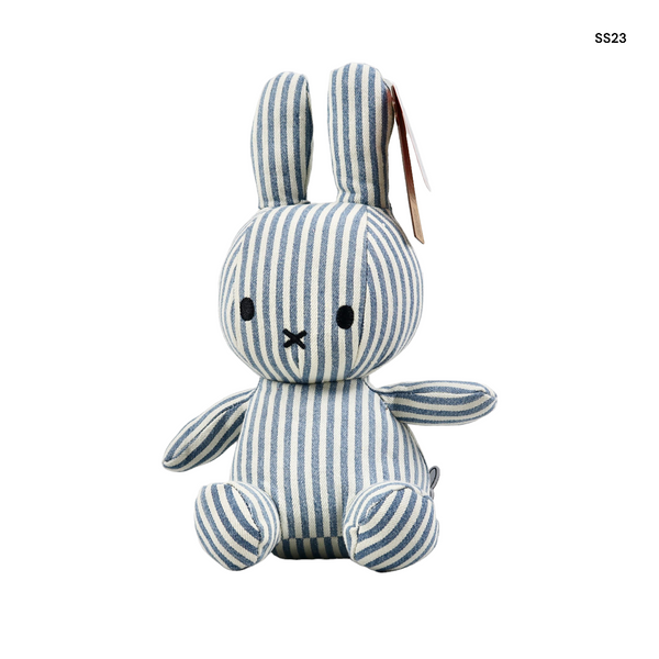 Peluche Miffy a righe denim per neonati e bambini